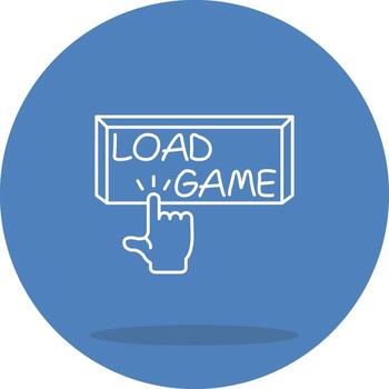 carga juego móvil aplicación gráfico activo vector