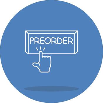 Preorder Sharp Graphic Line Work vector