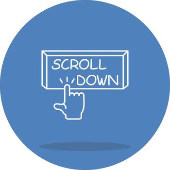 Scroll Down Functional UI Design Element vector