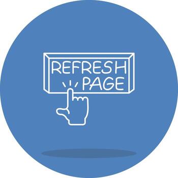 Refresh Page Application Interface Graphic Layout vector