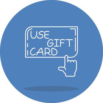 Use Gift Card Balanced UI Design Mark vector