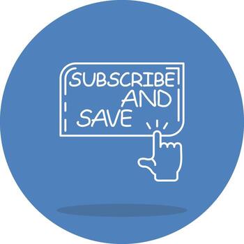 Subscribe and Save Streamlined Web Graphic Design vector