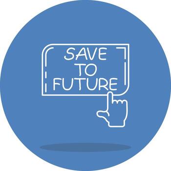 Save for Future Compact User Interface Graphic vector
