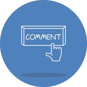 Comment Custom Flat Design vector