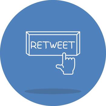 Retweet Dynamic User Interface Graphic vector