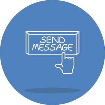 Send Message Custom UX Graphic Asset vector