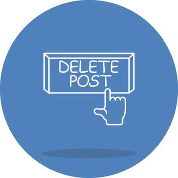 Delete Post Clear Design Symbol vector