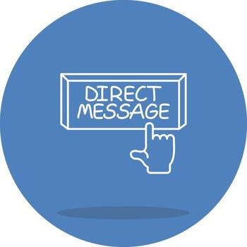 Direct Message Core Art Symbol vector