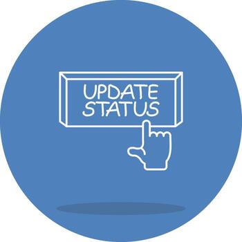 Update Status Geometric Flat Design Symbol vector