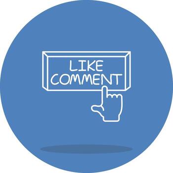 Like Comment Distinctive Visual Graphic Symbol vector