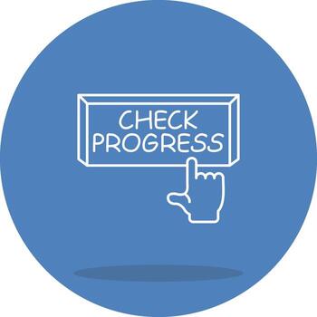 Check Progress Functional UI Design Element vector