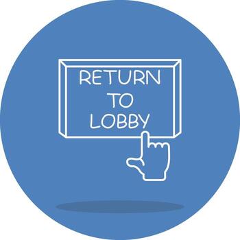 regreso a vestíbulo personalizado ux gráfico activo vector