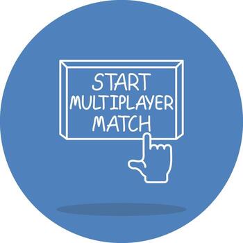 comienzo multijugador partido dinámica usuario interfaz gráfico vector