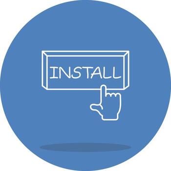 Install Digital Branding Graphic Asset vector