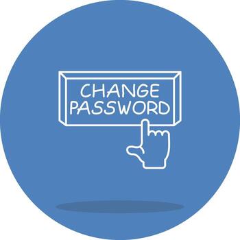 Change Password Clear Modern Graphic Object vector