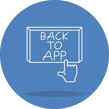 Back to App Customizable Flat Design vector