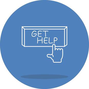 Get Help Dynamic User Interface Graphic vector