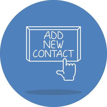 añadir nuevo contacto elegante digital gráfico objeto vector