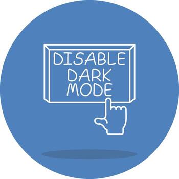 Disable Dark Mode Decorative Graphic Design Layout vector