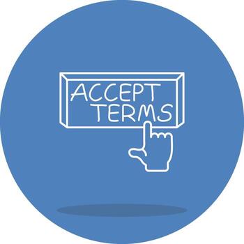 Accept Terms Distinct Visual Design Layout vector
