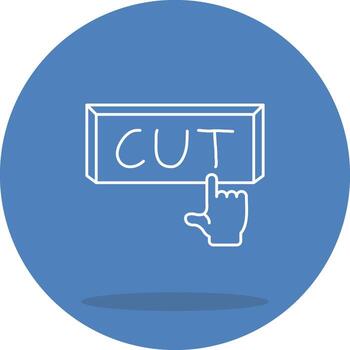 Cut Digital Interface Graphic Element vector