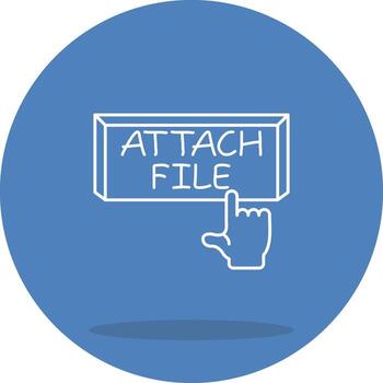 Attach File Feature Highlight Symbol vector