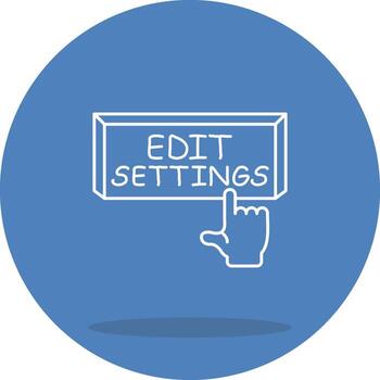 editar ajustes estructurado plano diseño vector