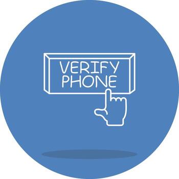 Verify Phone Compact User Interface Graphic vector