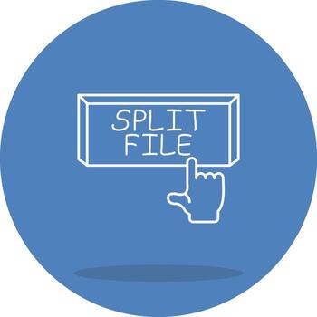 Split File Feature Highlight Symbol vector