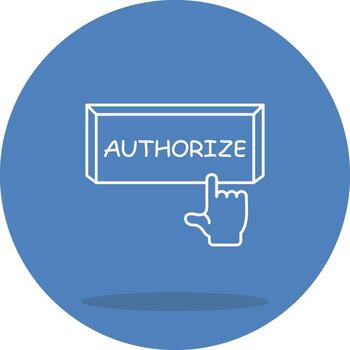 autorizar solicitud interfaz gráfico diseño vector