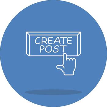 Create Post Dynamic User Interface Graphic vector