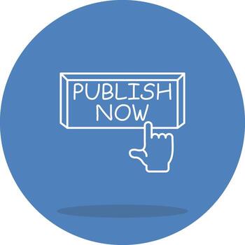 Publish Now Optimized Mobile Graphic Layout vector