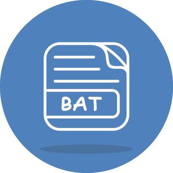 BAT File Strong Visual Graphic Form vector