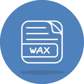 WAX File Graphic Interface Design Layout vector