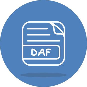 DAF File Consistent Flat Design Asset vector