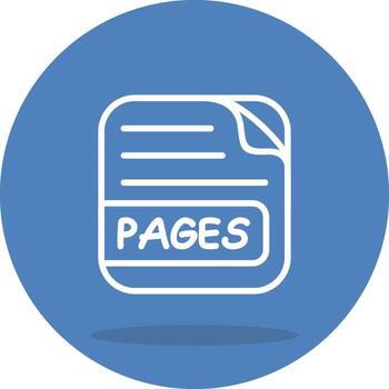 PAGES File Interactive Web Design Asset vector
