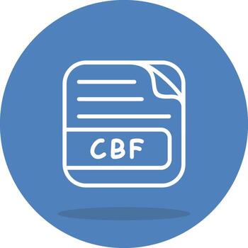 cbf archivo núcleo diseño elemento vector