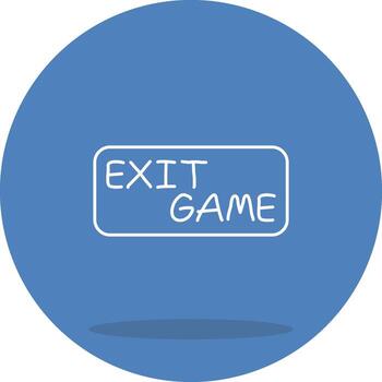 Exit Game Vibrant Digital Graphic Shape vector