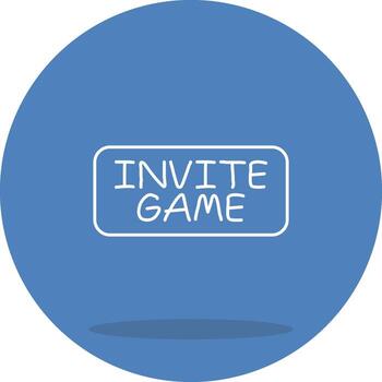 Invite to Game Seamless Flat Design Layout vector