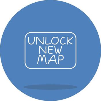 Unlock New Map High Impact Visual Symbol vector