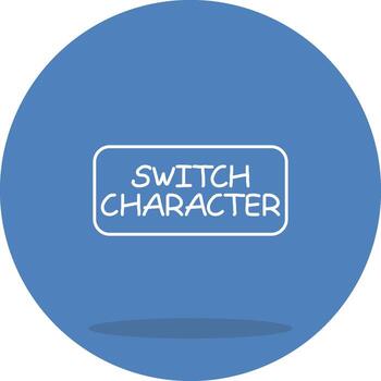 Switch Character Interactive Flat Design Element vector