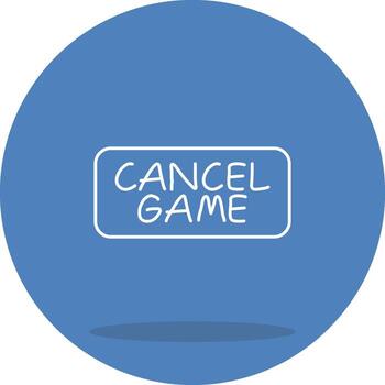Cancel Game Dynamic User Interface Graphic vector
