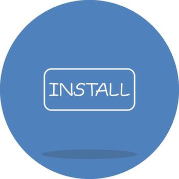 Install Dynamic Flat Illustration vector