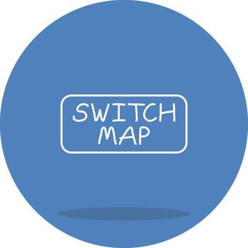 Switch Map Vibrant Digital Graphic Shape vector