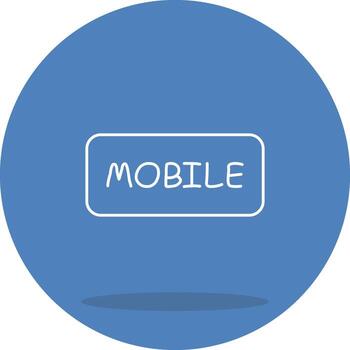 Mobile Simplified Visual Graphic Form vector
