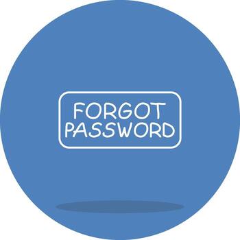 Forgot Password Flexible Digital Graphic Object vector