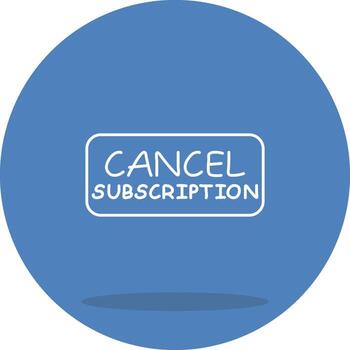 Cancel Subscription Adaptive UI Graphic vector