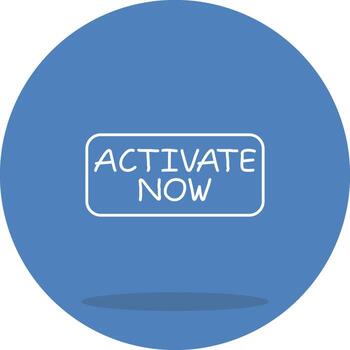 Activate Now Functional UI Design Element vector