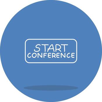 Start Conference Dynamic User Interface Graphic vector