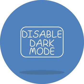 Disable Dark Mode Interactive Web Design Asset vector